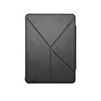 Apple iPad Air 13 2024 Raptic Clear Folio Airbagli Şeffaf Kapaklı Katlanabilir Standlı Kılıf