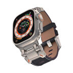Apple Watch Ultra Ultra 2 44mm 45mm 49mm Redclick KRD-114 Metal Başlıklı Silikon Kordon