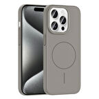 Apple iPhone 15 Pro Kılıf Magsafe Şarj Özellikli Redclick Ruby Silikon Kapak