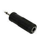 6.3mm aux ses stereo dişi / 3.5mm mono jack çevirici