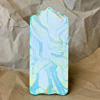 Uretti - Derya 2174 - El Yapımı Ebrulu 15 Numara Kapı Süsü - 7 x 16 cm