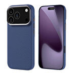 Apple İphone 17 Pro Kılıf Magsafe Şarj Özellikli Karbon Fiber Görünümlü Lopard Nekst Kapak