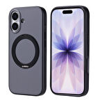 Apple İphone 17 Kılıf M-safe Şarj Özellikli Standlı Lopard Proton Silikon Kapak