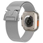 Apple Watch 44mm  Krd-25 Metal Hasır Kordon