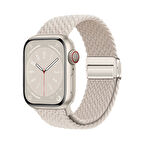 Apple Watch 42mm Lopard Krd-134 Örgü Tasarımlı Hasır Kordon Strap Kayış