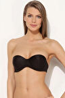 2550 Sırt Şefaf Straplez Dekolte Sütyen Siyah
