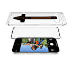 Apple iPhone 16 Pro Max Uyumlu Anti Dust Toz Önleyici Uygulama Aparatlı Temperli Cam Ekran Koruyucu