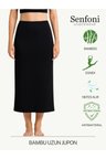 MODA BAMBU JUPON NEFES ALABİLİR KUMAŞ UZUN ETEK ASTARI