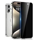Apple iPhone 16 Plus ile Uyumlu Hayalet Gizlilik Filtreli Privacy 5D Cam Ekran Koruyucu