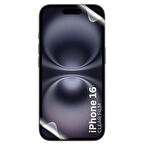 Apple iPhone 16 ile Uyumlu Esnek Ekranı Tam Kaplayan Cam Nano Karışımı Ekran Koruyucu