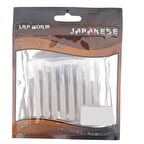 Japanese LRF Worm Silikon Solucan Yem 6cm 8'li Renk 20