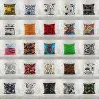 Etnik Desenli Kırlent Kılıfı