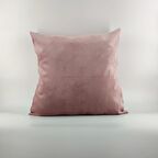 Pembe Kadife Kırlent Kılıfı