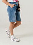 Kız Çocuk Klasik Kot Şort 2874