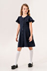 Kız Çocuk Volanlı Elbise 6800