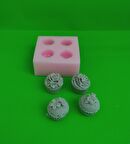 4 lü Cup Cake Silikon Kalıp