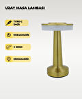 Gold Uzay Masa Lambası - Dokunmatik - 3 Renk Işık
