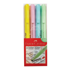 Faber-Castell 5030158116 Fosforlu Kalem 38 Pastel Karışık 4'lü