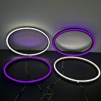 OVAL 6*9 Neon Ledli Kasnak Amber Turuncu  (1 çift)