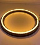 Neon Ledli Kasnak 16cm Amber Turuncu  (1 çift)