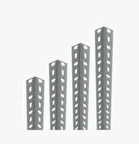 8 Adet 150 Cm Galvaniz Çelik Raf Profil - 1,50 Mm