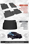 Sahler Honda Civic 2021+ Uyumlu 4.5D Premium Havuzlu Oto Paspas ve Liner Marka 3D Bagaj Havuzu - Civic FE1 
