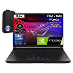 Asus Rog Strix Scar 16 G635LXEP8 Core Ultra 9 275HX 64GB 4tb SSD RTX5090-24GB 175W WIN11 Pro 16" 2.5k 240Hz Wqxga + Elektropasaj Çanta