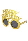 Parti Gözlük Gold Happy Bırthday