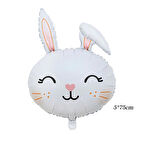 Tavşan Kafası Folyo Balon 75x55 cm