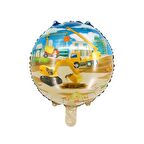 İnşaat Yuvarlak Folyo Balon 18 inç 40 cm