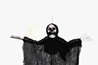 Halloween İskelet Korkuluk 60 Cm Siyah