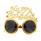 Parti Gözlük Happy Bırthday Gold Zımba Detaylı
