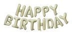 Happy Bırthday Krem Folyo Balon
