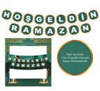 Hoş geldin Ramazan Yeşil Dekor Banner