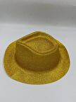 Gold Simli Kovboy Şapkası 30x25 cm