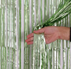 Mat Açık Yeşil Arka Fon Süs 100x200 cm