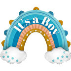 Its A Boy Gökkuşağı Folyo Balon 32 inç 72 cm