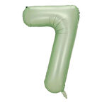7 Rakam Yeşil Folyo Balon 40 inç 100 cm
