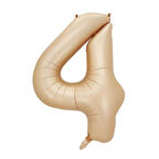 4 Rakam Karamel Folyo Balon 40 inç 100 cm