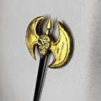 Halloween Çubuklu Çift Yönlü Eskitme Balta 55 cm