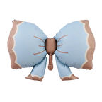Retro Mavi Bowtie Fiyonk Folyo Balon 91x60 cm