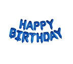 Happy Bırthday Mavi Folyo Balon