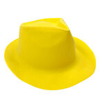 Sarı Lazer Plastik Kadife Fotr Model Şapka 30x25 cm