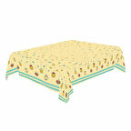 Ramazan Temalı Kumaş Masa Örtüsü Sarı 160x240 cm