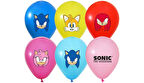 Sonic Temalı Baskılı Balon 8 Adet