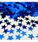 Şeffaf Balon İçi Konfeti Mavi Yıldız