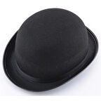 Charlie Chaplin Melon Şapka Siyah Büyük 29x24 cm