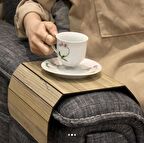 Katlanabilir Portatif Koltuk Yan Sehpa Koltuk Tepsisi Kolçak Sehpa