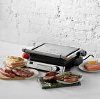 Karaca Biogranit 6 Dilim Kapasiteli Paslanmaz Çelik Izgara ve Tost Makinesi Inox 2000W