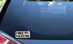 Özgür Filistin Araba Leptop Etiket Sticker 15 Cm